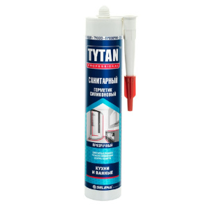 Titan силиконовый санитарный прозр